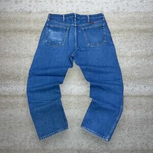 Vintage Y2K Rustler Jeans 36x29 Regular Straight Leg Fit Medium Wash Work Wear